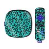 MightySkins Glossy Glitter Skin Compatible with Roku Ultra HDR 4K Streaming Media Player (2020) - Teal Leopard | Protective, Durable High-Gloss Glitter Finish | Easy to Apply | Made in The USA view 1
