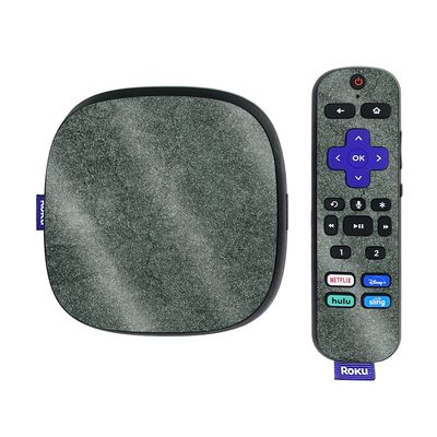 MightySkins Glossy Glitter Skin Compatible with Roku Ultra HDR 4K Streaming Media Player (2020) - Green Stone | Protective, Durable High-Gloss Glitter Finish | Easy to Apply | Made in The USA