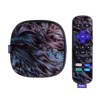 MightySkins Skin Compatible with Roku Ultra HDR 4K Streaming Media Player (2020) - Angry Ripple | Protective, Durable, and Unique Vinyl Decal wrap Cover | Easy to Apply | Made in The USA