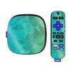 MightySkins Glossy Glitter Skin Compatible with Roku Ultra HDR 4K Streaming Media Player (2020) - Blue Green Polygon | Protective, Durable High-Gloss Glitter Finish | Easy to Apply | Made in The USA view 1