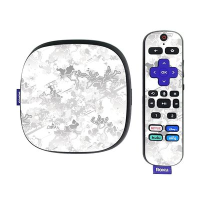 MightySkins Skin Compatible with Roku Ultra HDR 4K Streaming Media Player (2020) - Viper Snow | Protective, Durable, and Unique Vinyl Decal wrap Cover | Easy to Apply | Made in The USA