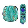 MightySkins Glossy Glitter Skin Compatible with Roku Ultra HDR 4K Streaming Media Player (2020) - Turquoise Ripple | Protective, Durable High-Gloss Glitter Finish | Easy to Apply | Made in The USA view 1