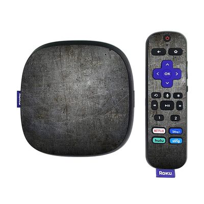 MightySkins Skin Compatible with Roku Ultra HDR 4K Streaming Media Player (2020) - Scratched Up | Protective, Durable, and Unique Vinyl Decal wrap Cover | Easy to Apply | Made in The USA