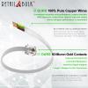RetailAndBulk 2-Pack 6 Foot RJ11 to RJ45 Telephone Cable for Landline, Fax, DSL Modem Connection (White 6FT, Made in USA) view 3