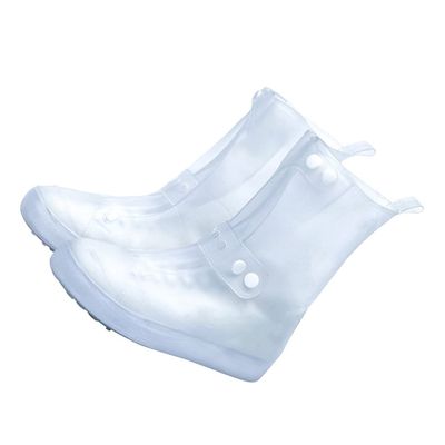 Cabilock 1pair Non- Shoe Covers for Adults Thickened Rainproof Overshoes for Outdoor Activities Portable and Design for Hiking and Campingwhite