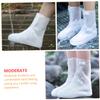 Cabilock 1pair Non- Shoe Covers for Adults Thickened Rainproof Overshoes for Outdoor Activities Portable and Design for Hiking and Campingwhite view 2