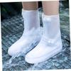 Cabilock 1pair Non- Shoe Covers for Adults Thickened Rainproof Overshoes for Outdoor Activities Portable and Design for Hiking and Campingwhite view 3
