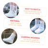 Cabilock 1pair Non- Shoe Covers for Adults Thickened Rainproof Overshoes for Outdoor Activities Portable and Design for Hiking and Campingwhite view 4