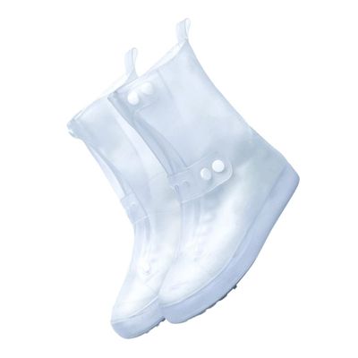 Cabilock 1 Pair waterproof silicone shoe cover rainproof shoe protector rainproof shoe covers outdoor shoe cover water resistant boot cover non- white pvc aldult boots men and women