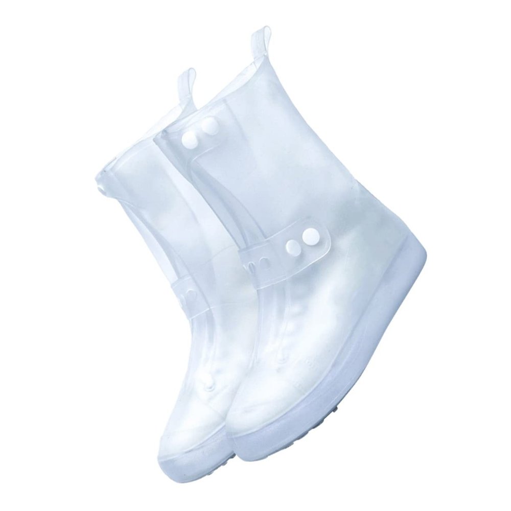Cabilock 1 Pair waterproof silicone shoe cover rainproof shoe protector rainproof shoe covers outdoor shoe cover water resistant boot cover non- white pvc aldult boots men and women