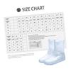 Cabilock 1 Pair waterproof silicone shoe cover rainproof shoe protector rainproof shoe covers outdoor shoe cover water resistant boot cover non- white pvc aldult boots men and women view 3
