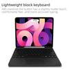 QYiD iPad Keyboard Case with Touchpad for iPad 10.9" Air 5th/4th Generation, 7 Colors Backlit Keyboard with Pencil Holder, Smart Leather Cover for iPad 10.9 2020, with Built in Pencil Holder, Pink view 4