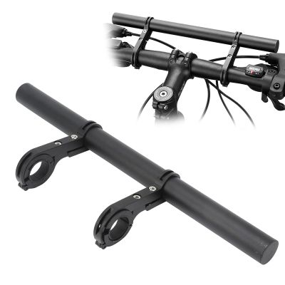 Bike Handlebar Extender, Aluminum Alloy Cycling Roll Bar with Dual Mounting Clamps for Lights Phone Holder Horns Bicycle Accessory for Mountain Road Bikes