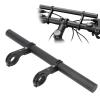 Bike Handlebar Extender, Aluminum Alloy Cycling Roll Bar with Dual Mounting Clamps for Lights Phone Holder Horns Bicycle Accessory for Mountain Road Bikes view 1