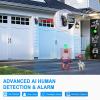 Wireless Security Camera System, 4pcs 3MP PTZ Cameras Outdoor Indoor, CKK WiFi Surveillance NVR System with Floodlights & Siren Alarm, 2 Way Audio, 24/7 Record, Expandable 10CH, No HDD view 2
