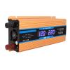 WONOOS Pure Sine Wave Power Inverter Car Converter Inverter with 2 LCD Digital Display 1 Universal Outlet 1 USB Port Power Inverter,1600wdc 24v to ac 220v view 1