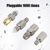 HERCHR FME to SMA Adapter, 4Pcs FME to SMA Connector Aerial Adapter Cable DAB Coaxial Antenna Converter SMA Coaxial Connector SMA FME Coax Adapter WiFi Antenna Adapter RF Coaxial Connector view 4
