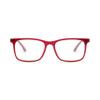 BlueDuo Cruise- Premium Square Blue Light Blocking Glasses with Magnetic Sunglass Clip On Bundle for Women and Men - Anti Eye Strain, Eye Protection - Crimson Tide view 3