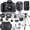 Canon EOS 2000D Rebel T7 Kit with EF-S 18-55mm f/3.5-5.6 III Lens + Canon 75-300 Lens+ Accessory Bundle +TopKnotch Deals Cloth (Renewed) view 1