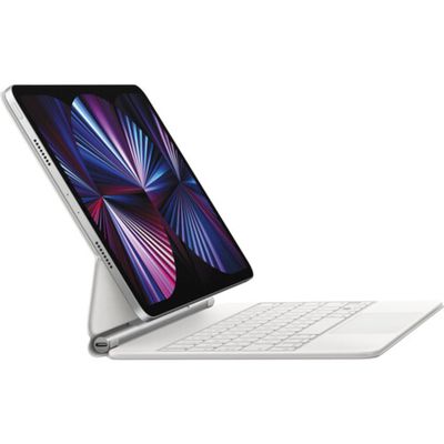 Apple USB-C Magic Keyboard for 11-inch iPad Pro 3rd Gen & iPad Air 4th Gen - White (Renewed)