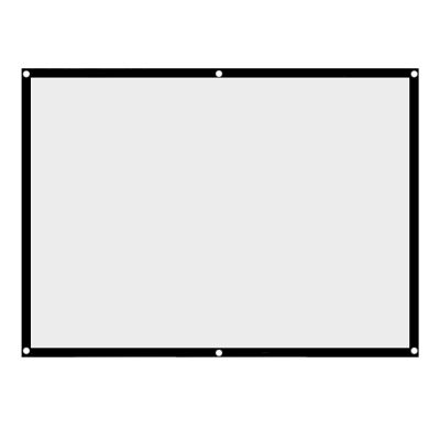 Projector Screen 60in/70in/80in/100in 4:3 HD Movie Screen Foldable Non-Crease White Projector Curtain Portable Video Projection Screens for Home Theater Outdoor Indoor,Front or Back(100 inches, 12)