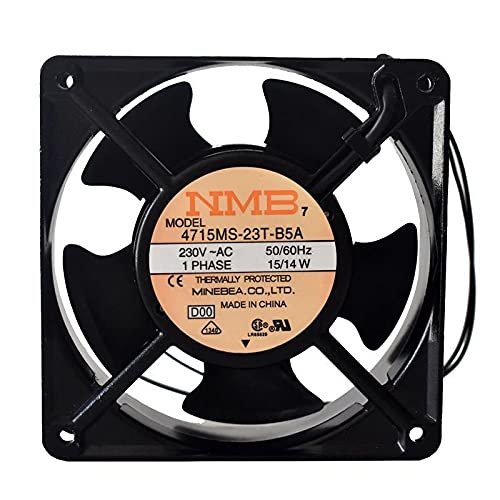 4715MS-23T-B5A 230V AC Fan 230V 15/14W 12012038mm 2-Wire Cooling Fan
