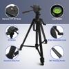 SMTOER 65-Inch Lightweight Aluminum Tripod with 3-Way Head, Bubble Levels, Quick Release Plate, 1/4" and 5/8" Thread Mount view 2