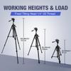 SMTOER 65-Inch Lightweight Aluminum Tripod with 3-Way Head, Bubble Levels, Quick Release Plate, 1/4" and 5/8" Thread Mount view 3