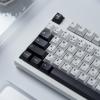 133 Keys Japanese Keycap Cherry Profile Dye Sub PBT Black and White Keycaps Set Fit for 61/64/87/104/108 Cherry Mx Switches Mechanical Keyboard view 1