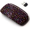 2.4G Wireless Mouse with Cute Pattern Design for All Laptops and Desktops with Nano Receiver - Candy Sprinkles Grainy view 1
