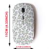 2.4G Wireless Mouse with Cute Pattern Design for All Laptops and Desktops with Nano Receiver - Floral view 2
