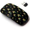 2.4G Wireless Mouse with Cute Pattern Design for All Laptops and Desktops with Nano Receiver - Daffodil Flowers view 1