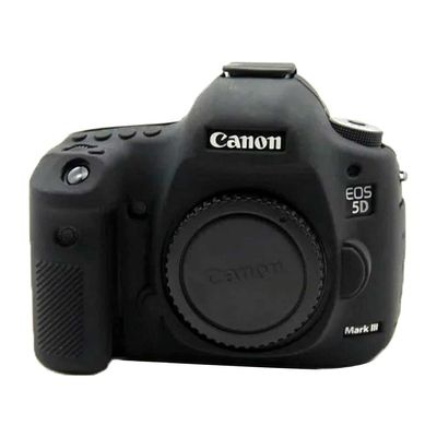 Silicone Camera Case Bag Protective Cover Skin for Canon EOS 5D Mark III 5D3 Digital Camera - Black