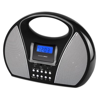 HANNLOMAX HX-510R Portable Radio, Bluetooth, USB/SD Port (Black)