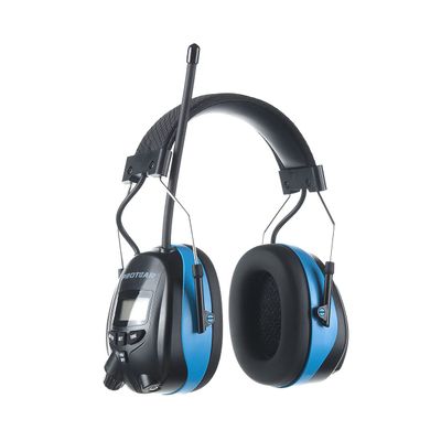 PROTEAR E8830 Digital AM FM Radio Headphones, Hearing Protection 25dB Noise Reduction Safety Earmuff, Comfortable Ear Protector for Lawn Mowing, Construction, Chainsaw and Landscaping(Light Blue)