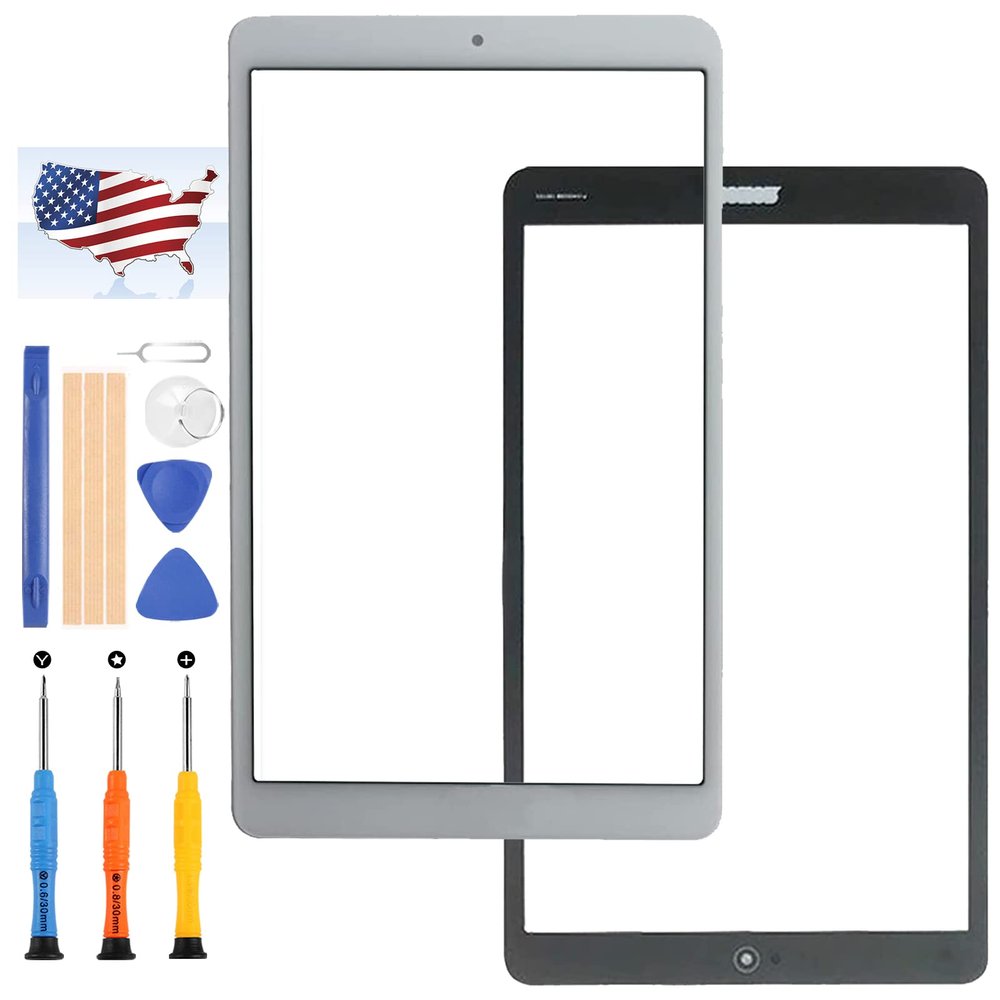1PCS Front Glass Outer Screen Panel for Huawei MediaPad M5 Lite 8 JDN2-W09 JDN2-AL00 JDN2-L09 8.0inch Screen Replacement Repair Parts Kits with Free Tools,(No Touch Digitizer) (White)