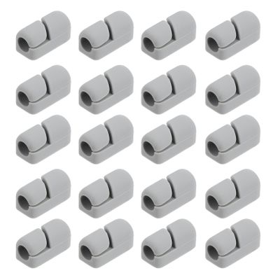 20 Pcs Cable Retention Clip Cable Clamps Cable Storage Clamp Cable Buckle Cable Organizer Cable Fixing Clips Cable Fixed Clamp Silicone Cable Clip Cable Management Clips Wire Clips