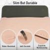 Allinside 13 Inch Laptop Sleeve Case for MacBook Air 13 2018-2025/MacBook Pro 13 2016-2022/Macbook Pro 14 2021-2024, Waterproof Matte PU Leather Horizontal Envelope Protective Case Cover, Flesh Pink view 3