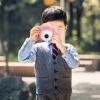 Children Camera, One-Click Focusing Video Cute Mini Camera Simple Operation Intelligence for Boys Girls for Taking Photos(Pink-Pure Edition) view 3