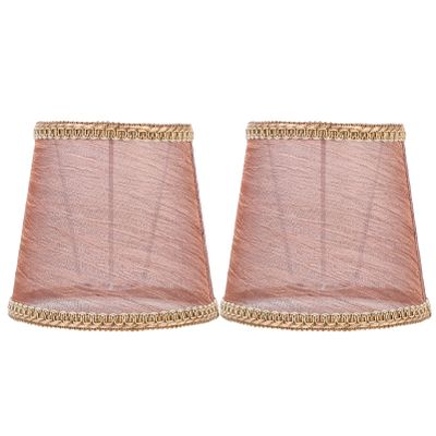 2pcs Transparent Lamp Shade Cover Cloth Light Cover for Chandelier Ceiling Fixtures Creates Warm Atmosphere for Home Decor Housewarming