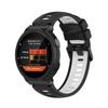 MagicQK Compatible with Garmin Forerunner 220/230/235/620/630/735XT Bands, Silicone Watchband Replacement for Approach S20/ S5/ S6 (Black+White) view 2