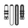 MagicQK Compatible with Garmin Forerunner 220/230/235/620/630/735XT Bands, Silicone Watchband Replacement for Approach S20/ S5/ S6 (Black+White) view 4