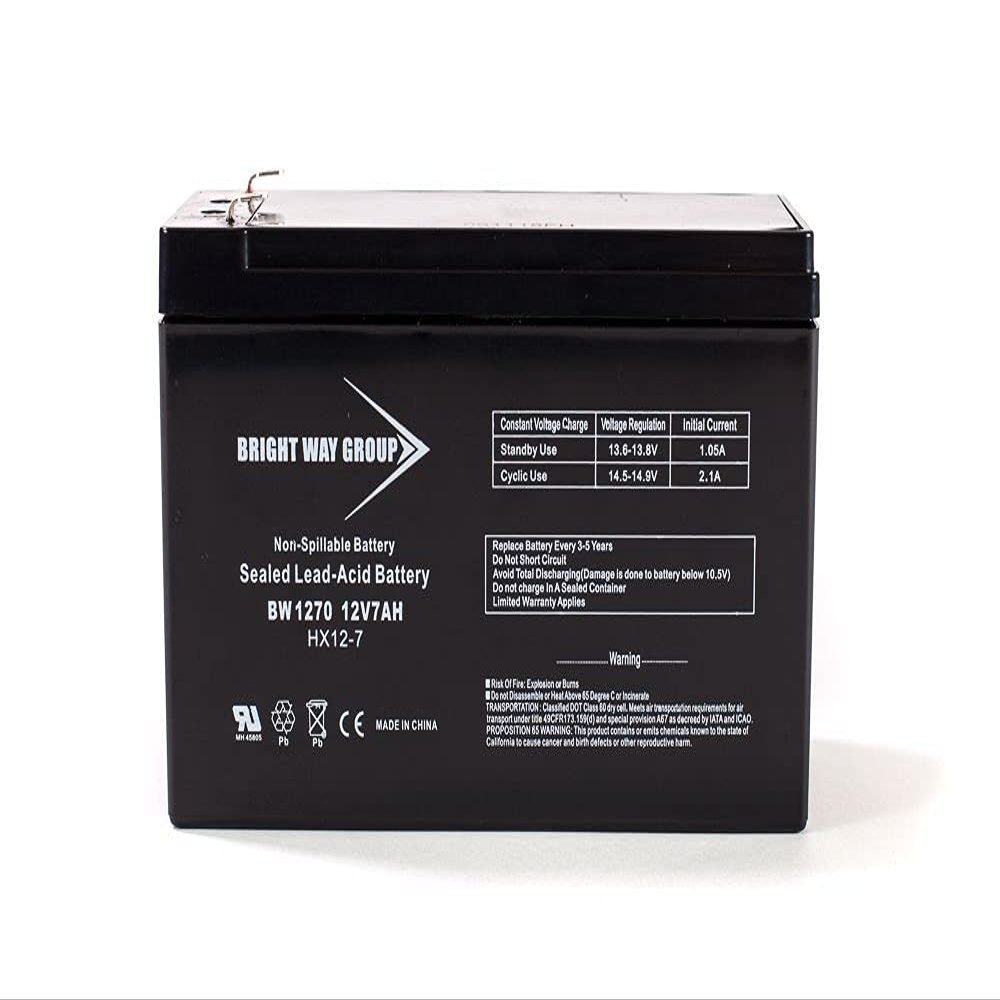 Bright Way Replacement Battery for SLA Humminbird ICE 35 12V 7Ah Fish Finder