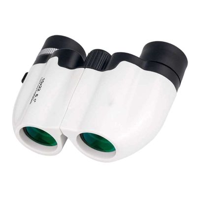 UOOD 10x22 Roof Prism Binoculars for Adults, HD Professional Binoculars for Bird Watching Travel Stargazing Hunting Concerts Sports BAK4 Prism FMC Lens Wider Field of View (Color : White)