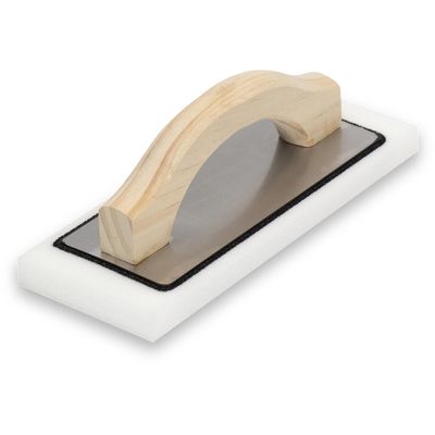 QLT by Marshalltown Rubber Floats, Wood Handle Material, 254mm Length, 102mm Width, Fine Float Grit, 19mm Thickness, Made in The USA, PF104