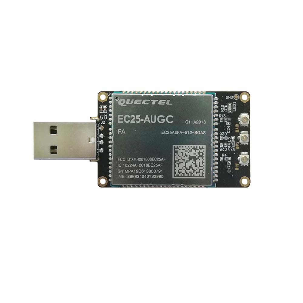 EXVIST 4G LTE USD Dongle W/EC25-AUGC LCC Modem W/SIM Card Slot TTL LTE FDD B1/B2/B3/B4/B5/B7/B8/B28
