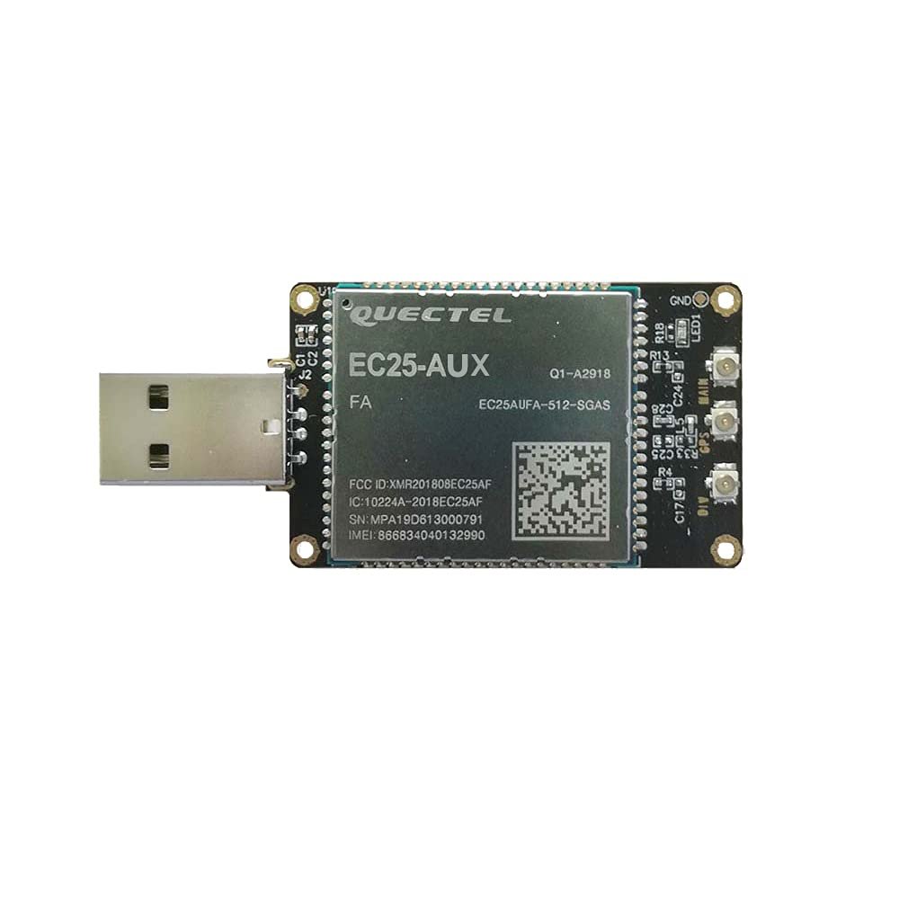 EXVIST 4G LTE USD Dongle W/EC25-AUX LCC Modem W/SIM Card Slot TTL LTE FDD B1/B2/B3/B4/B5/B7/B8/B28