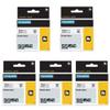 18489 Flexible Nylon Label Tapes Replacement for Dymo Rhino 3/4'' Black on White Industrial Tapes Work for Dymo Rhino 4200 5200 5000 6000 Industrial Label Maker for Wires, Cables, 5-Pack view 1