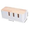 Alvinlite Cable Management Box Ground Wire Cover Storage Box Storage Box for Concealing Wires Power Strips Floor view 2