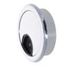 Yinpecly 15Pcs Shiny Silver ABS Desktop Cable Grommets 1.97 inch(50mm) Plastic Hole Cover Round Shape for Managing and Hiding Cord Office PC Desk Wire Organizer view 3